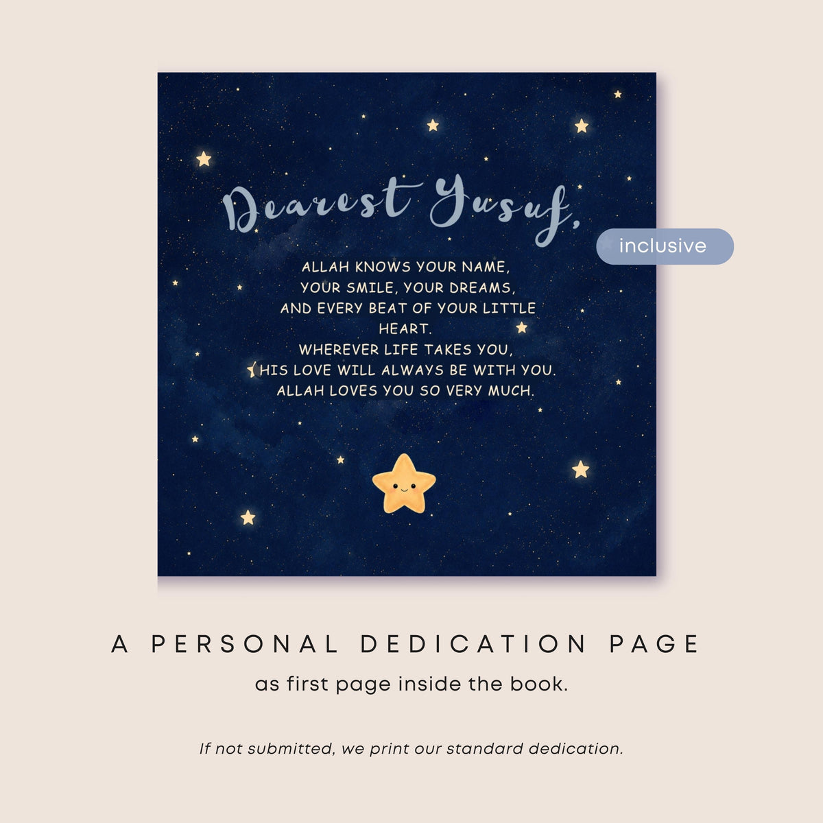 Customized Islamic Story books for Boys | Rhyming Bedtime Tale | Allah Keepsake | Eid Gift for Boys