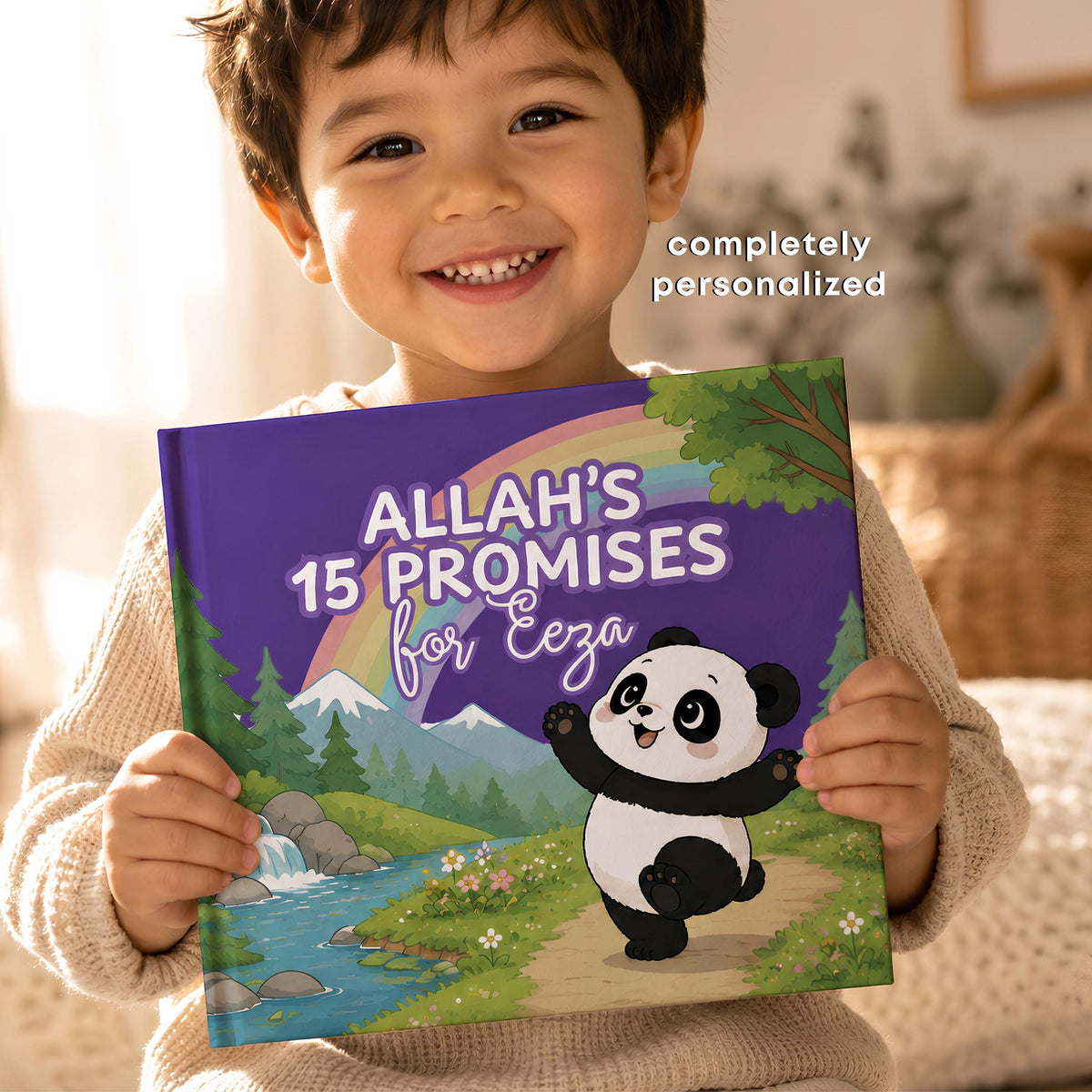 Personalized Islamic Toddler Book, Allah's Promises, Muslim Child Keepsake (Digital Download)