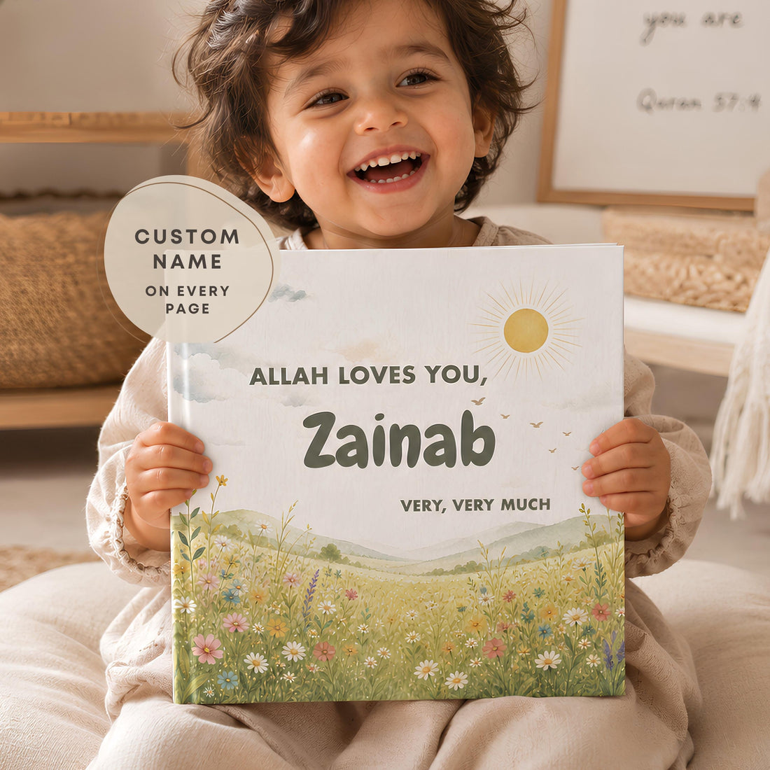 Religious baby gift | Personalized Islamic Baby Storybook - Muslim Baby Gift | First Year Baby Book | Islamic Baby Gifts for Eid