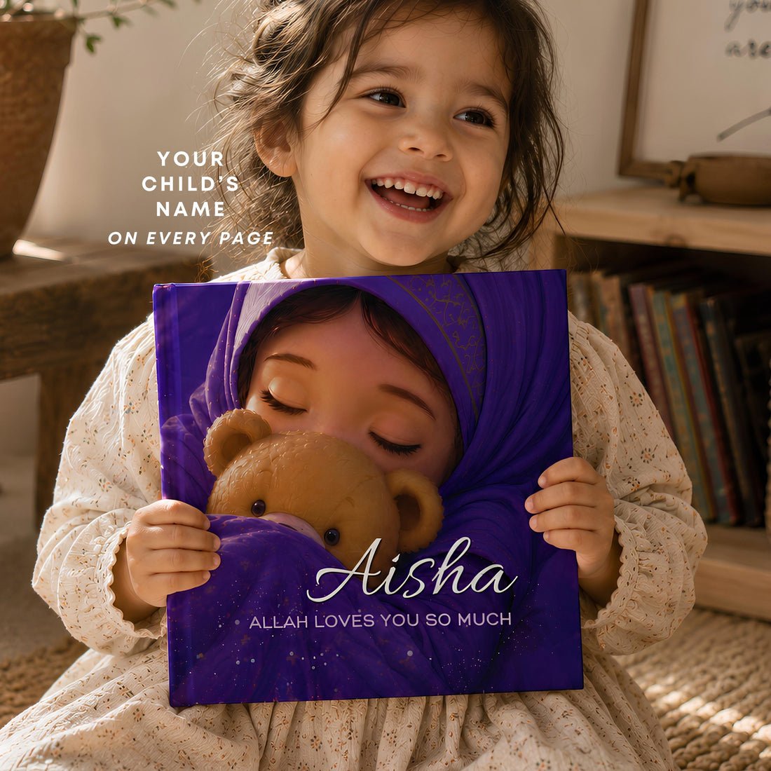 Personalized Islamic Aqiqah Gift | Muslim Storybook for Girls | Bedtime Keepsake, Allah's Love Story