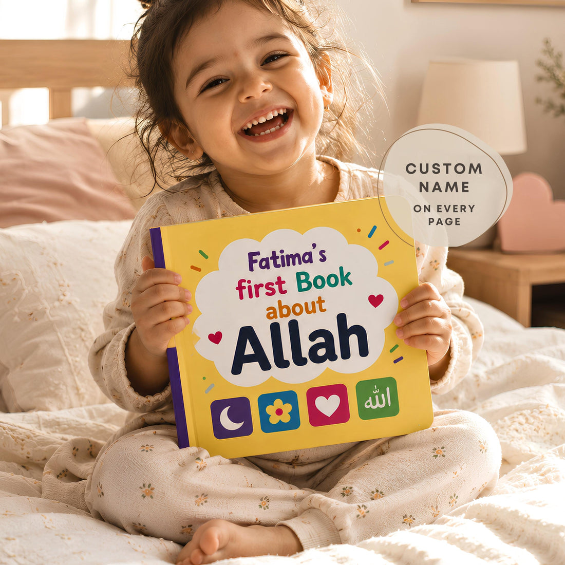 Custom Islamic Board Book - Baby's First Book About Allah, Muslim Keepsake