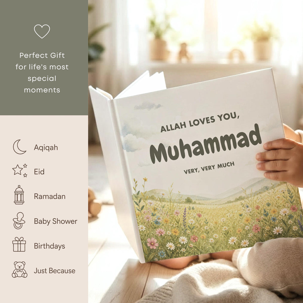 Special Islamic Gift for Kids | Personalized Islam Children Book | Muslim Eid Present | Aqiqah Keepsake
