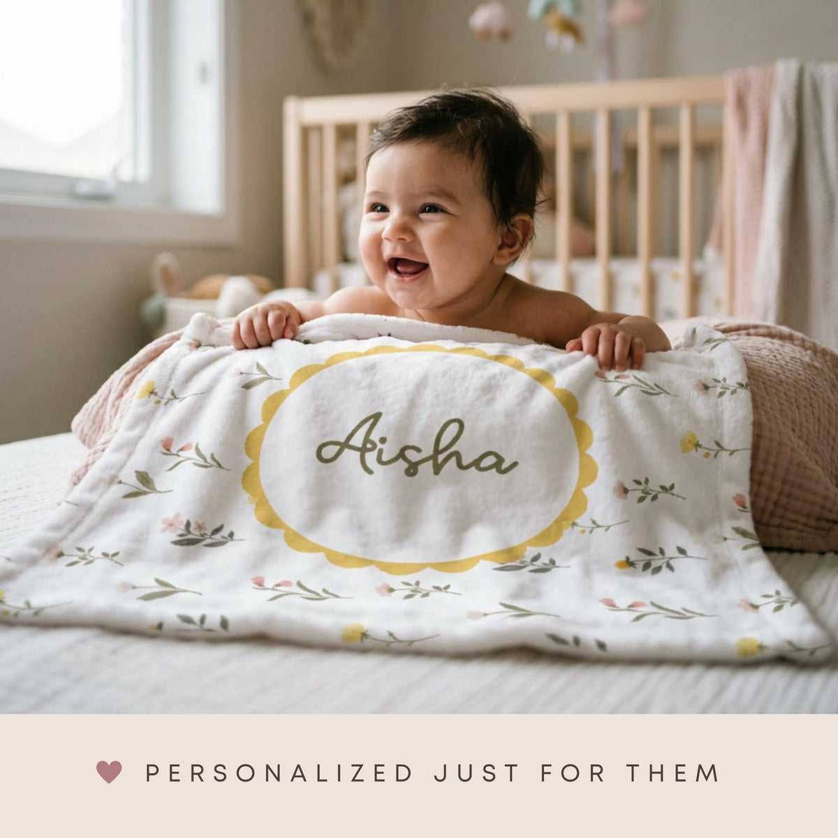 personalized Aqiqah Keepsake | custom islamic baby name blanket | Unique Gift for Newborn muslim baby