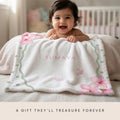 Newborn Islamic Gift, Personalized Aqiqah Baby Blanket, Custom Name Blanket