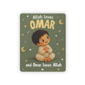 Personalized Islamic Name Puzzle | Allah Loves You, 30-Piece Toddler Keepsake