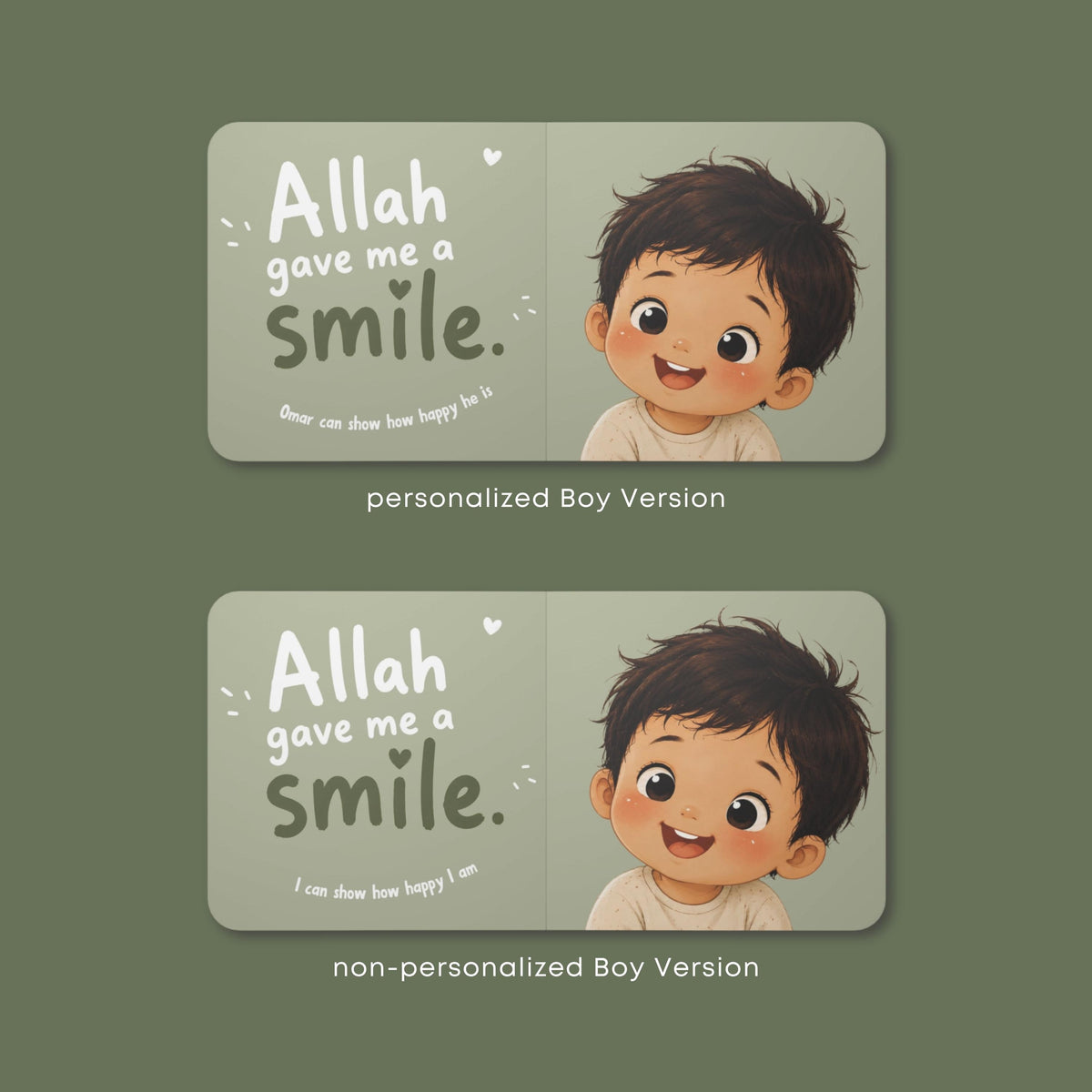 Aqiqah gift - Personalized First Book for Boys | Personalized Board Book | Custom Muslim Baby Gift | Islamic one year old birthday gift