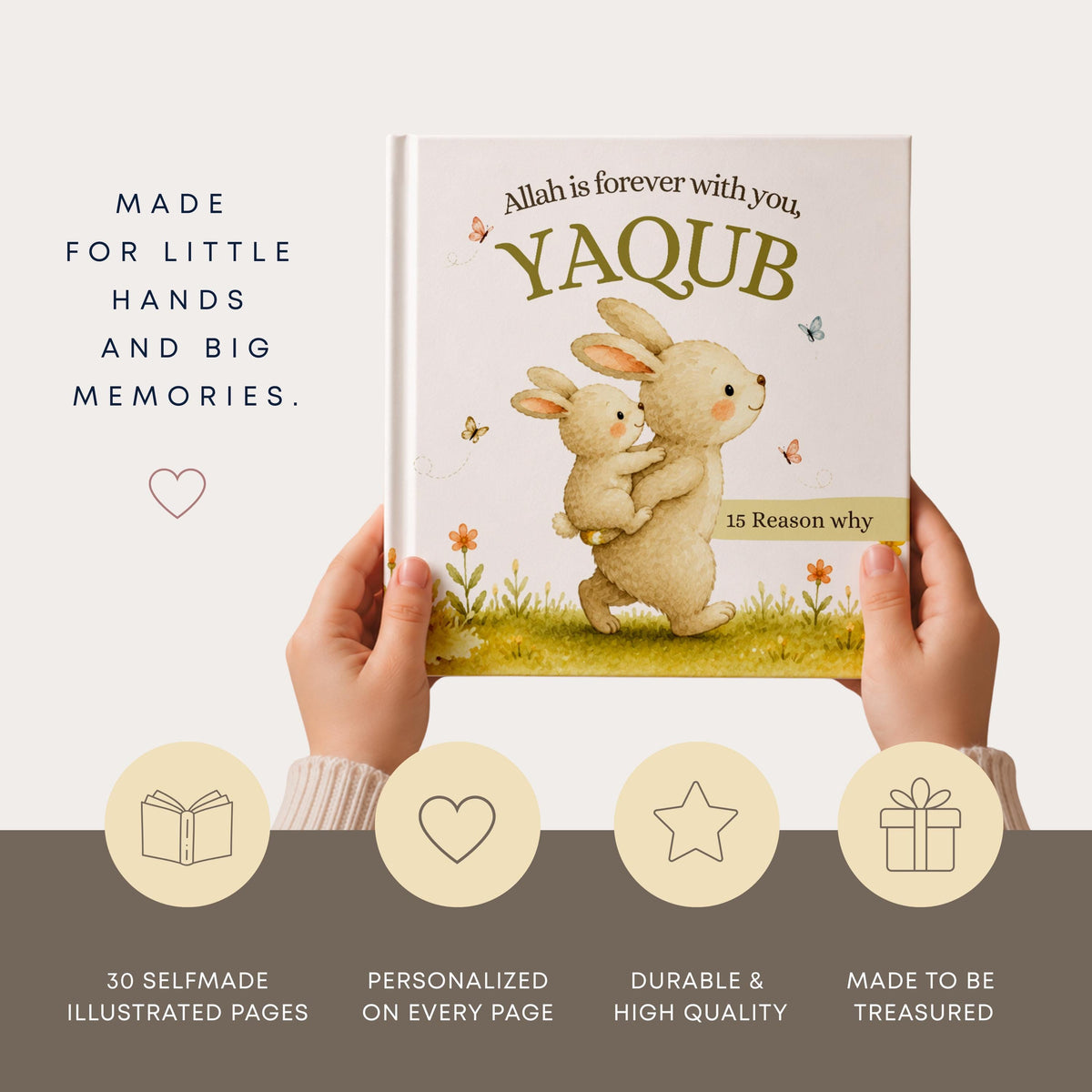 Aqeeqah gift - Custom Muslim Book - Custom Islamic Storybook for Boys, Aqiqah Keepsake