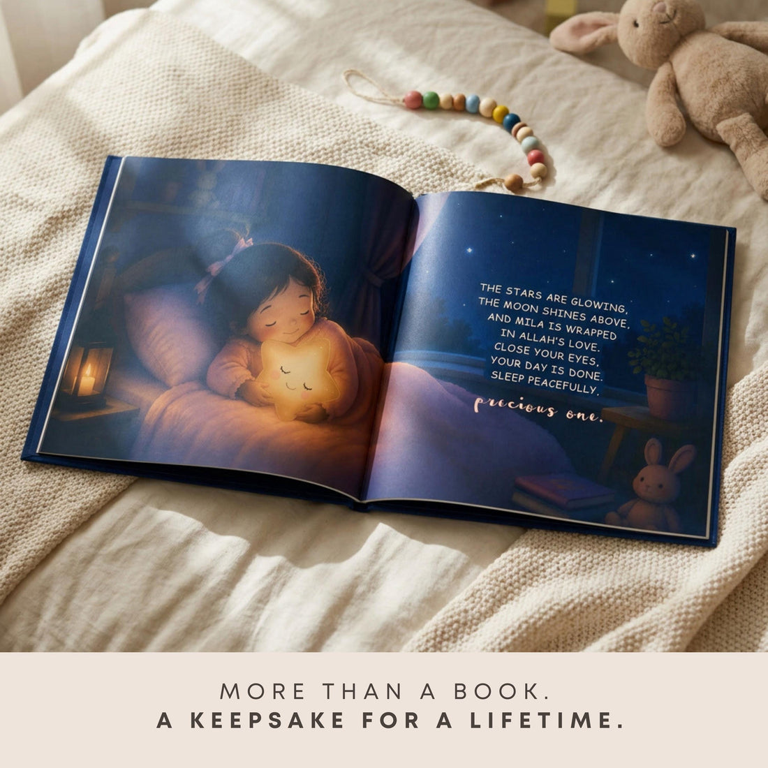 Unique Personalized Islamic Children's Story Book | Rhyming Bedtime Tale | Allah Keepsake | Eid Gift for Girls