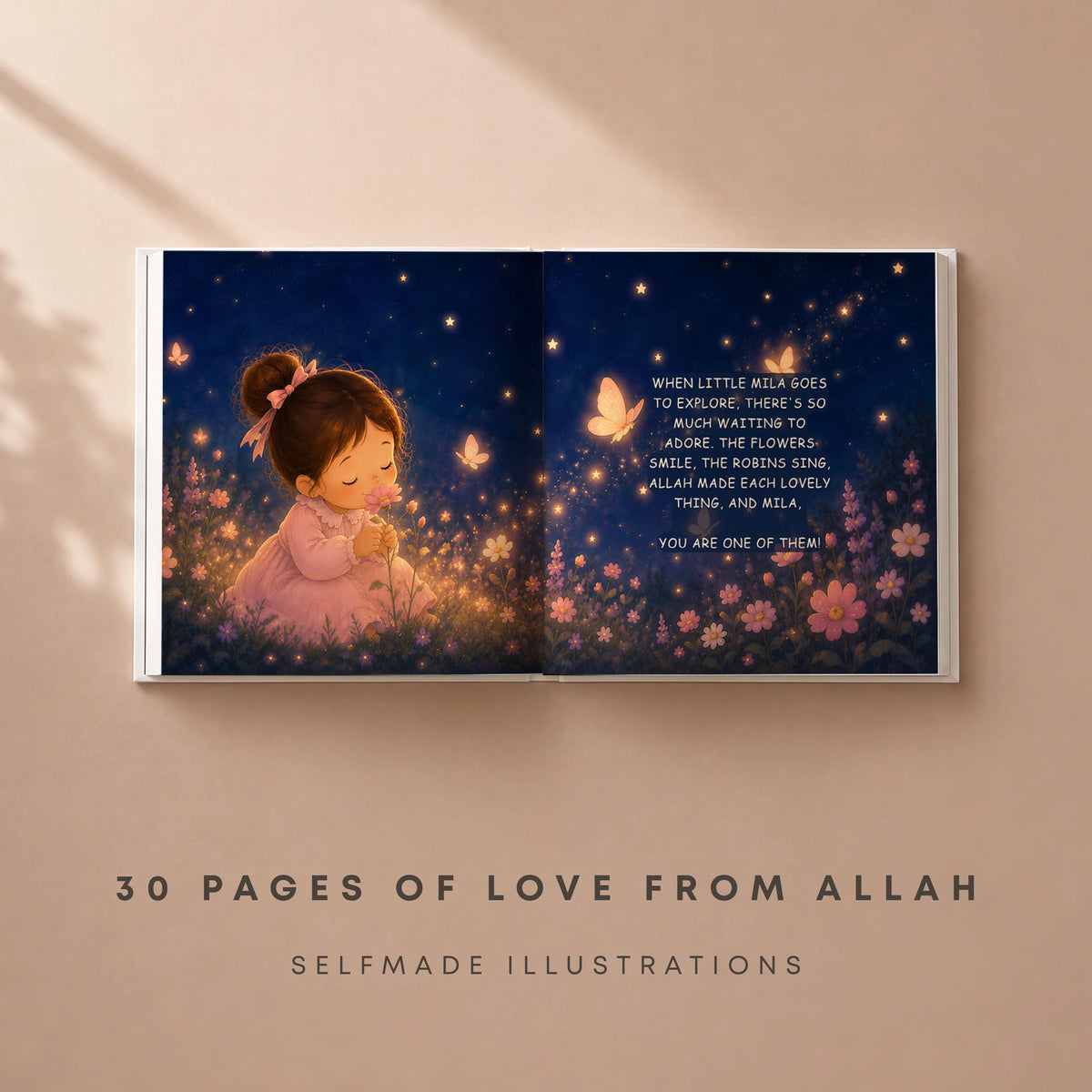 Unique Personalized Islamic Children's Story Book | Rhyming Bedtime Tale | Allah Keepsake | Eid Gift for Girls