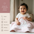 Unique Aqeeqah Muslim Baby Gift, Personalized Toddler Blanket, Custom arabic Name Girl Present