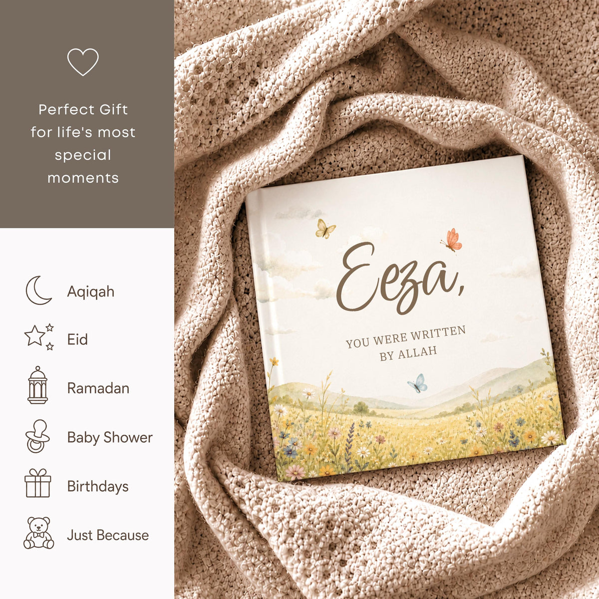 Aqiqah boy gift - Personalized Muslim Kid's Book - Custom Islamic Storybook for Boys, Aqeeqah Keepsake