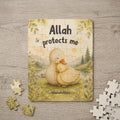 Personalized Allah Protects Me Puzzle | Islamic Baby Gift | Muslim Toddler Gift | Custom Name Puzzle | Aqiqah Gift | Eid Gift